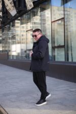 Стильная осенняя куртка Black Vinyl TC24-2338 в цвете темно-синий для мужчины
