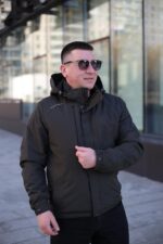 Куртка Black Vinyl ТС23-2201 в цвете хаки для мужчины на осень