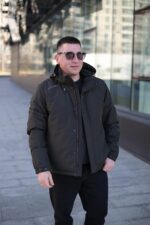 Мужская осенняя куртка Black Vinyl ТС23-2201 в цвете хаки