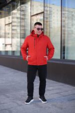 Осенняя куртка Black Vinyl ТС23-2201 в цвете оранжевый для мужчин