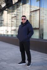 Осенняя куртка Black Vinyl ТС23-2201 в цвете темно-синий для мужчин