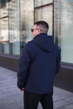 Осенняя куртка Black Vinyl ТС23-2201 для мужчины в цвете темно-синий