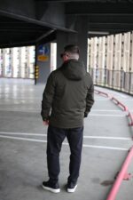 Стильная осенняя куртка Black Vinyl TC24-2335 в цвете хаки для мужчины