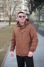Куртка Black Vinyl ТС24-2339 в коричневом цвете для мужчины