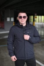 Осенняя куртка Black Vinyl ТС24-2339 в цвете темно-синий для мужчины