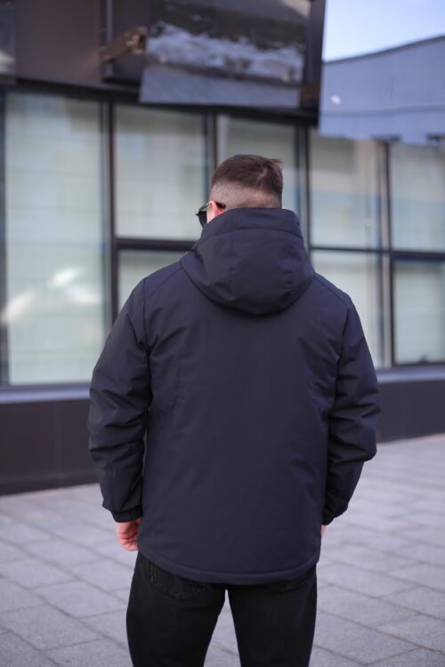 Куртка Black Vinyl TC24-2357 в синьому кольорі для чоловіка на осінь