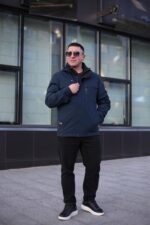 Осенняя куртка Black Vinyl ТС24-2361 в цвете инк-блю для мужчины