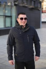 Осенняя куртка Black Vinyl ТС24-2361 в цвете темно-синий для мужчины