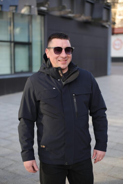Осенняя куртка Black Vinyl ТС24-2361 в цвете темно-синий для мужчины