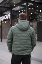 Осіння куртка Black Vinyl ТС24-2373 для чоловіка олива