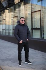 Стильная осенняя куртка Black Vinyl ТС24-2375 в цвете темно-синий для мужчины