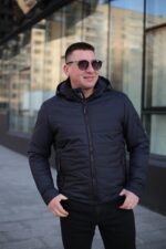 Куртка Black Vinyl ТС24-2375 в цвете темно-синий для мужчины на осень