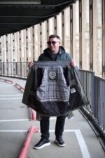 Стильна чоловіча куртка Black Vinyl TC24-2388 в оливковому кольорі