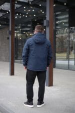 Осіння куртка Black Vinyl ТС23-2200 для чоловіка інк-блю