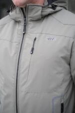 Чоловіча осіння куртка Black Vinyl ТС23-2200 в кольорі олива