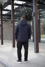 Осіння куртка Black Vinyl ТС23-2200 в синьому кольорі для чоловіка