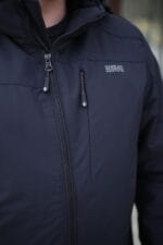 Чоловіча осіння куртка Black Vinyl ТС23-2200 в синьому кольорі