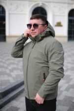 Куртка Black Vinyl TC24-2356 в цвете оливковая для мужчины на осень