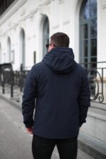 Осенняя куртка Black Vinyl TC24-2356 в цвете темно-синий для мужчины