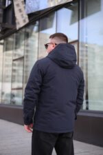 Осенняя куртка Black Vinyl ТС24-2336 в цвете темно-синий для мужчин