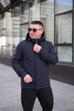Стильная осенняя куртка Black Vinyl ТС24-2336 в цвете темно-синий для мужчины