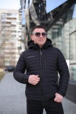 Осенняя теплая куртка Zero Frozen ZF50472 в черном цвете для мужчины