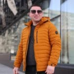 Куртка Zero Frozen ZF50472 в гірчичному кольорі для чоловіка на осінь