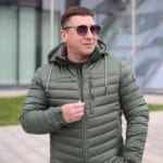 Осенняя куртка Zero Frozen ZF50474 в цвете олива для мужчины