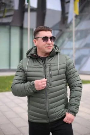 Осіння куртка Zero Frozen ZF50474 в кольорі олива для чоловіка