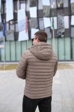 Осенняя куртка Zero Frozen ZF50482 для мужчины бежевая