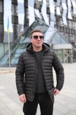 Стильная осенняя куртка Zero Frozen ZF50482 в черном цвете для мужчины