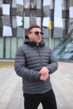 Осенняя куртка Zero Frozen ZF50482 в цвете серый для мужчин