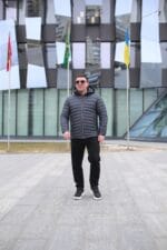 Мужская осенняя куртка Zero Frozen ZF50482 в цвете серый