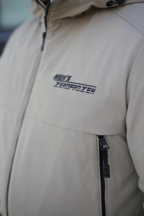 Осіння куртка Zero Frozen ZF50488 в бежевому кольорі для чоловіків