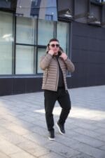 Осенняя куртка Zero Frozen ZF50497 для мужчины бежевая