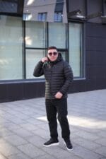 Осіння куртка Zero Frozen ZF50497B в чорному кольорі для чоловіків