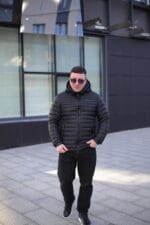 Чоловіча осіння куртка Zero Frozen ZF50497B в чорному кольорі