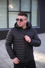 Осіння тепла куртка Zero Frozen ZF50497B в чорному кольорі для чоловіка