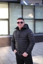 Тепла осіння куртка Zero Frozen ZF50497B в чорному кольорі для чоловіка