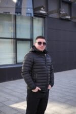 Стильна осіння куртка Zero Frozen ZF50497B в чорному кольорі для чоловіка