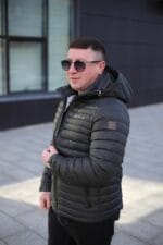 Осіння тепла куртка Zero Frozen ZF50497B в кольорі хакі для чоловіка