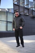 Тепла осіння куртка Zero Frozen ZF50497B в кольорі хакі для чоловіка