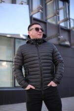 Стильна осіння куртка Zero Frozen ZF50497B в кольорі хакі для чоловіка