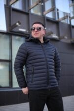 Тепла осіння куртка Zero Frozen ZF50497B в кольорі темно-синій для чоловіка