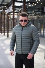 Мужская осенняя куртка Zero Frozen ZF50503 в оливковом цвете