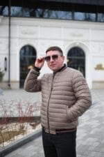 Куртка Zero Frozen ZF50509 в бежевому кольорі для чоловіка на осінь