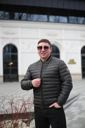 Чоловіча осіння куртка Zero Frozen ZF50509 в чорному кольорі